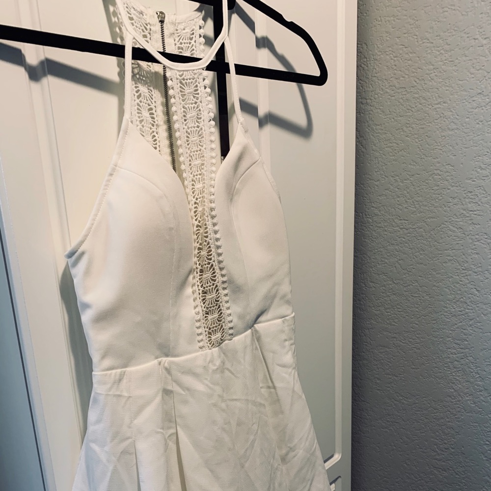 White Lacy Romper